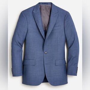 J.CREW Ludlow Italian stretch wool blazer jacket 38R blue